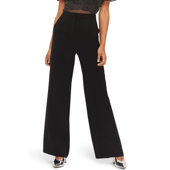Sandro sportswear gray wide leg, pockets 2-button - Picture 1 of 6
